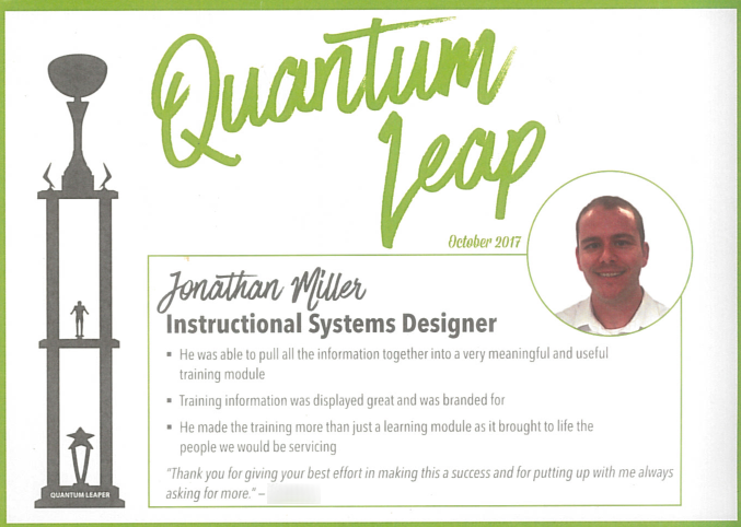 Quatum Leap Award